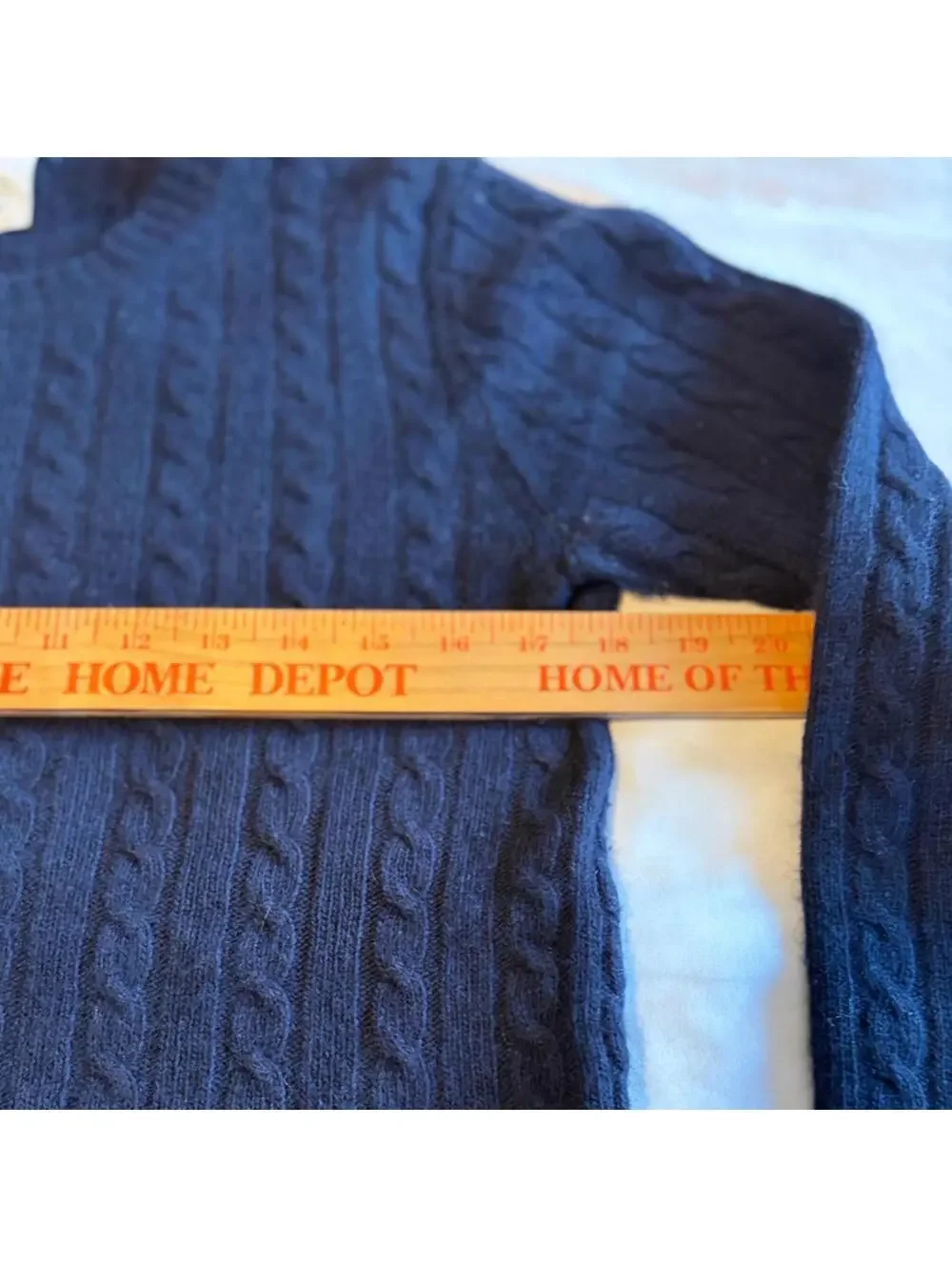 J. Crew Navy Cable Knit Sweater